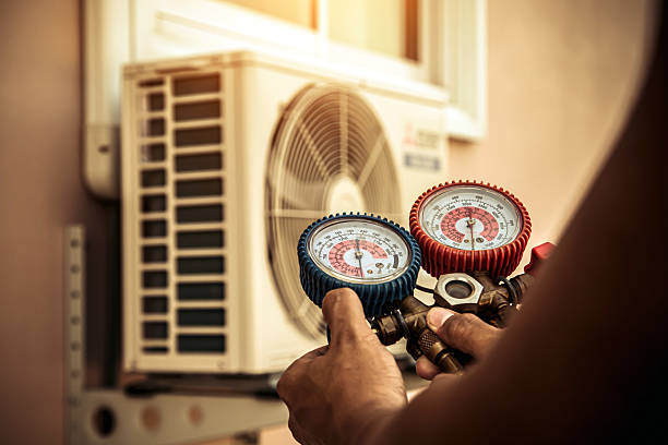 Professional Ductwork Repair technician working in North Waltham, MA